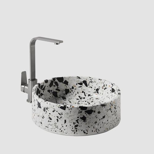 Vasque à poser - HUI  - BENTU DESIGN - en béton / ronde / contemporaine