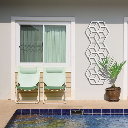 Treillage pour mur végétal - CUBE DOUBLE : 1300-14 - PALISSA DESIGN - en métal peint