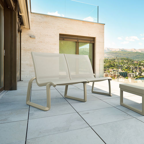 Canapé contemporain - PACIFIC  - Siesta - en Batyline® / sans accoudoirs / blanc
