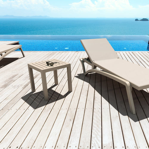 Table d'appoint contemporaine - OCEAN  - Siesta - en résine / avec piètement en résine / carrée