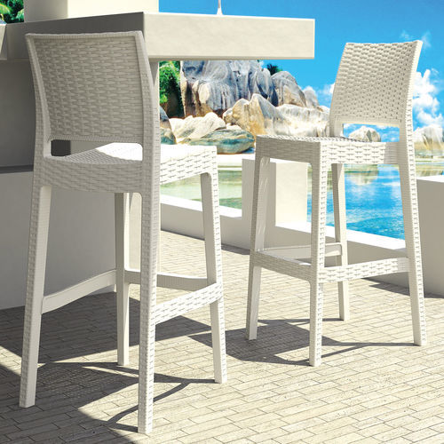 Chaise de bar contemporaine - JAMAICA - Siesta - d'extérieur / d'intérieur / en résine tressée