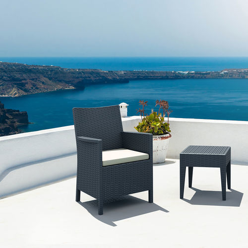 Fauteuil contemporain - CALIFORNIA - Siesta - en résine tressée / en résine tressée / résistant aux intempéries