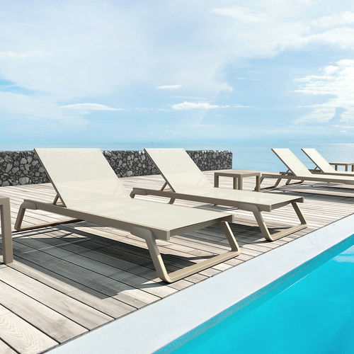 Bain de soleil contemporain - TROPIC - Siesta - en tissu synthétique / en aluminium laqué / en fibre de verre