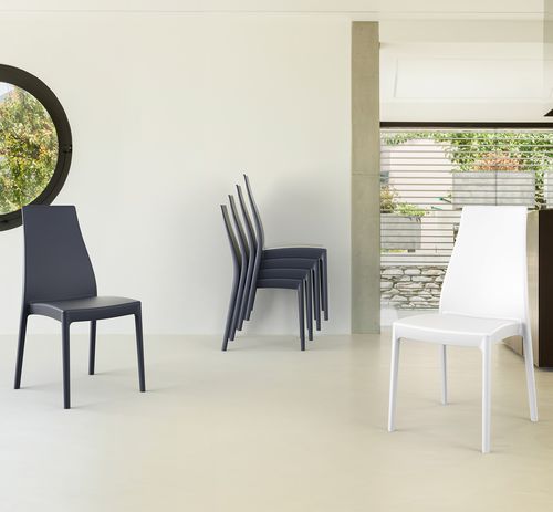 Chaise de salle à manger en polypropylène - MIRANDA - Siesta - contemporaine / d'extérieur / d'intérieur