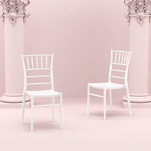 Chaise classique - CHIAVARI - Siesta - d'extérieur / d'intérieur / en polycarbonate