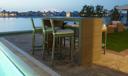 Table mange-debout contemporaine - ZARA - Rattan House - en rotin / rectangulaire / résidentielle