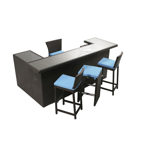 Comptoir de bar - MONTE CARLO - Rattan House - de cuisine / en verre / droit
