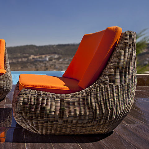 Chauffeuse contemporaine - LAZY - Rattan House - en rotin / de jardin