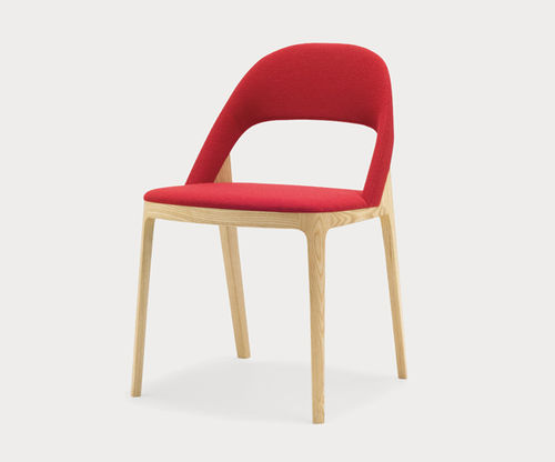 Chaise contemporaine - CLAMP - Miyazaki Chair Factory - d'intérieur / en bois / tapissée