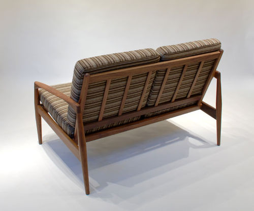 Canapé design scandinave - PAPER KNIFE - Miyazaki Chair Factory - marron / en bois / 2 places