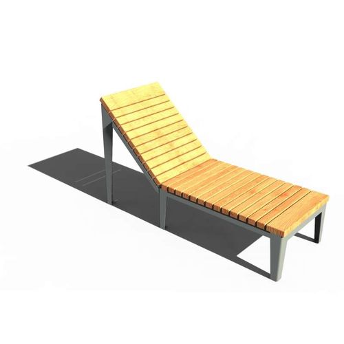 Bain de soleil contemporain - VÉGA - URBAN-NT - en bois / en acier / pour espace public