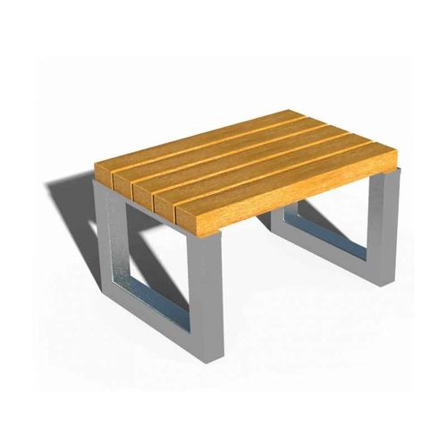 Tabouret contemporain - COMBIKOT - URBAN-NT - en bois exotique / avec piètement en acier / pour espace public