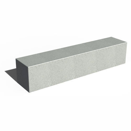 Banc public contemporain - TETRIS I220 - URBAN-NT - en béton / sans dossier / sans accoudoirs