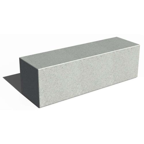 Banc public design minimaliste - TETRIS L150 - URBAN-NT - en béton / sans dossier / sans accoudoirs