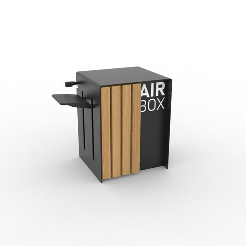 Station de réparation de vélos en acier - AIRBOX - URBAN-NT - avec pompe de gonflage / pour espace public