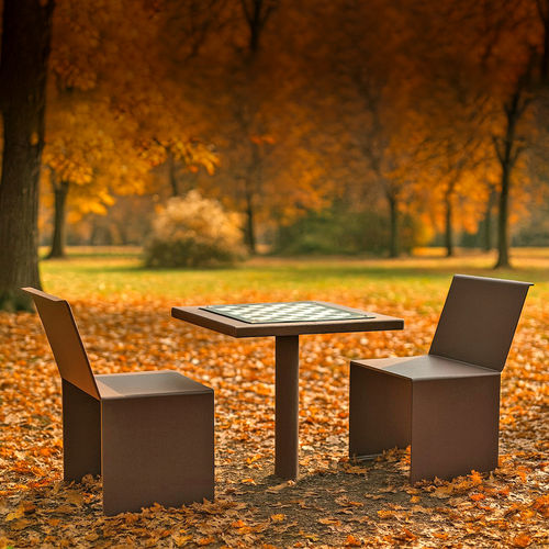 Table d'échecs d'extérieur - DI6000 - URBAN-NT - contemporaine / pour espace public / en polycarbonate
