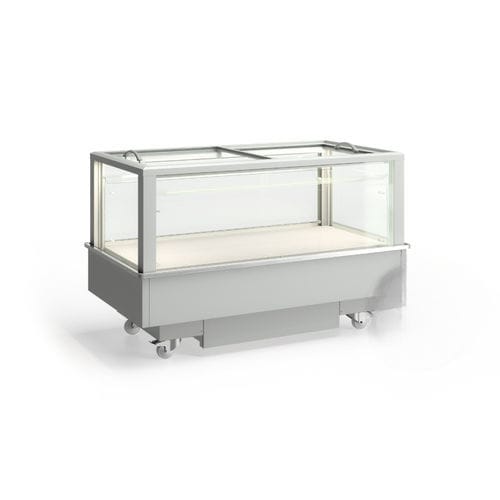 Vitrine réfrigérée îlot - FUTURO 2 - JORDAO - pour commerce / en inox / avec porte