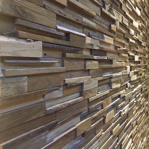 Panneau décoratif de revêtement - CONSTANTIN - TEAK STORY - mural / en matières recyclées / teck