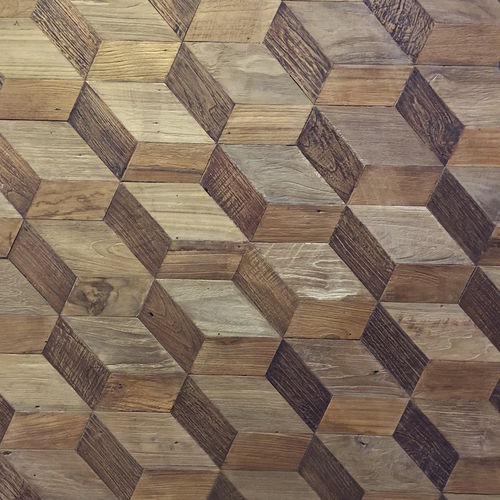 Panneau décoratif de revêtement - KRAKATAU - TEAK STORY - mural / pour mur / en matières recyclées