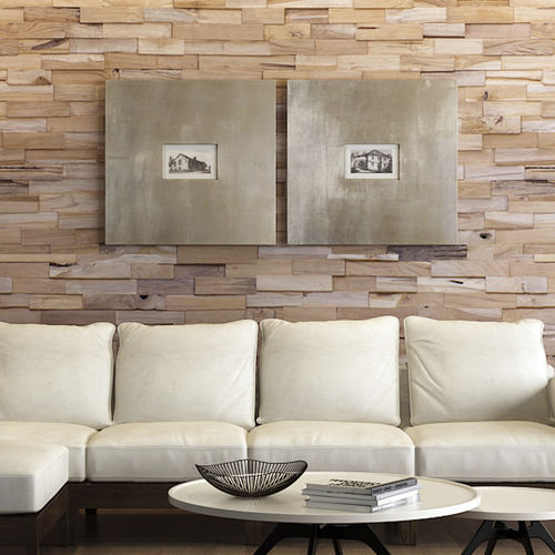 Parement de pierre - SEMERU - TEAK STORY - en teck / intérieur / 3D