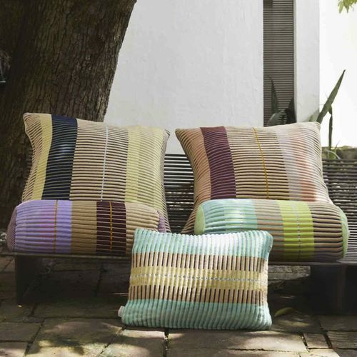 Coussin rectangulaire - CHUMBES - Ames design - à rayures / résidentiel / en coton