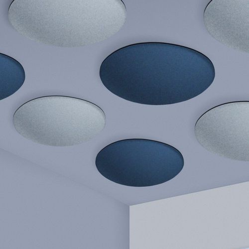 Panneau acoustique mural - ECOBUBBLE - Slalom - pour plafond / en tissu / rond