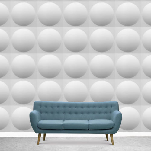 Panneau acoustique mural - ECOROUND - Slalom - pour plafond / en fibre de polyester / rectangulaire