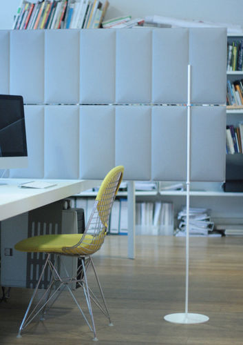 Séparateur de bureau au sol - ECODESK - Slalom - sur bureau / en tissu / insonorisé