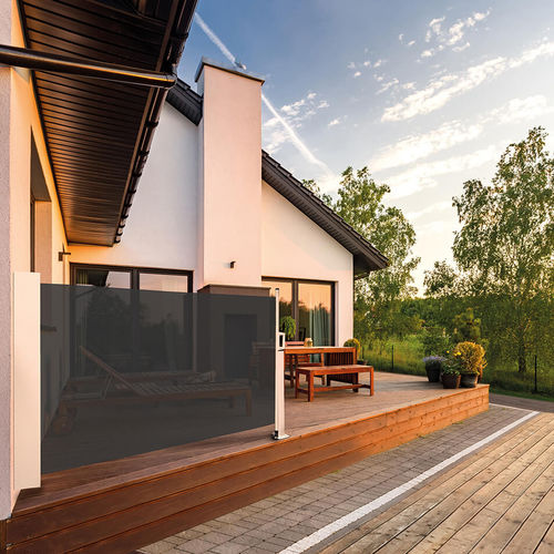 Panneau de protection solaire en aluminium - 630 - Kadeco Sonnenschutzsysteme GmbH - en tissu / pour véranda / vertical