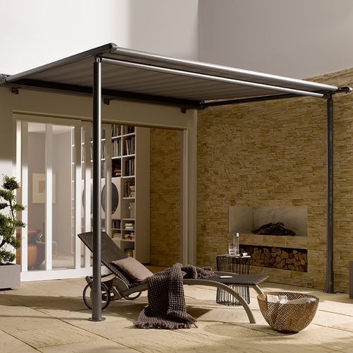 Pergola adossée - 645 - Kadeco Sonnenschutzsysteme GmbH - en polyester / en acrylique / en tissu