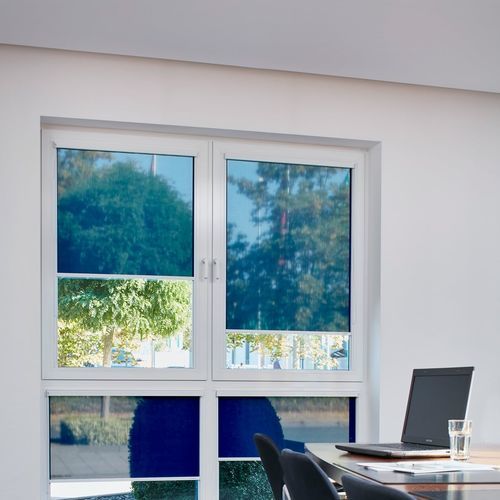 Store enrouleur à cassette - MICROTEX  - Kadeco Sonnenschutzsysteme GmbH - pour fenêtre / en tissu / en PET