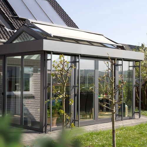 Véranda montée en surface - 540 - Kadeco Sonnenschutzsysteme GmbH - en tissu / motorisée