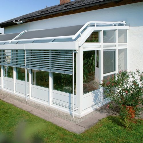 Véranda montée en surface - 510 B + 510 C - Kadeco Sonnenschutzsysteme GmbH - en tissu