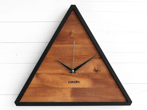 Horloge contemporaine - TRIK - Paladim Handmade - murale / analogique / en noyer