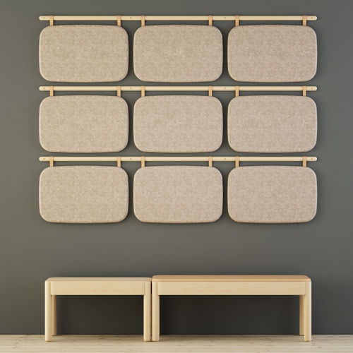 Panneau acoustique mural - HILJA - GLIMAKRA - en tissu / en bois / MDF