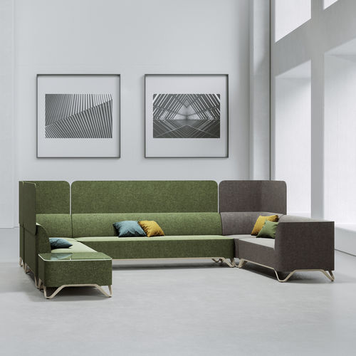 Canapé modulable - SOFTBOX - Profim - d'angle / contemporain / en tissu