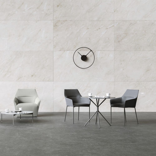 Chaise contemporaine - CHIC  - Profim - d'intérieur / en tissu / en cuir