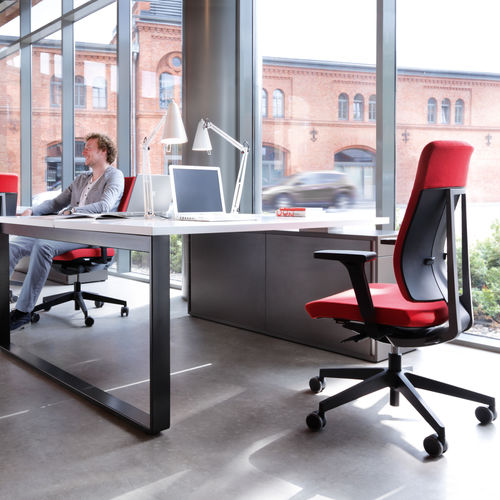 Fauteuil de bureau contemporain - XENON - Profim - en plastique / en aluminium / avec repose-tête