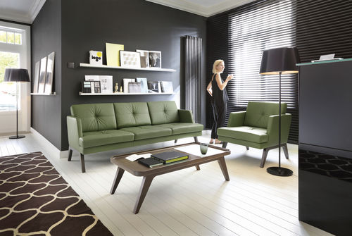 Fauteuil contemporain - OCTOBER - Profim - en cuir / en tissu / professionnel
