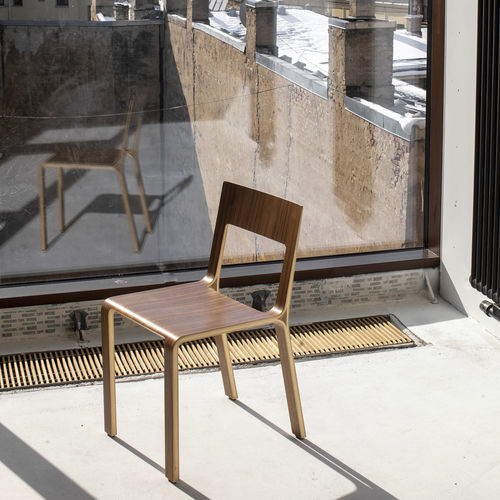 Chaise design scandinave - FRAME - Plycollection - d'intérieur / en contreplaqué / en tissu