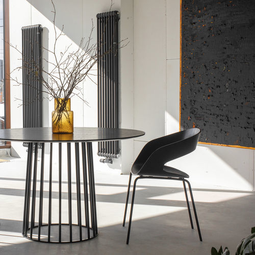 Chaise contemporaine - CHAT - Plycollection - d'intérieur / en chêne / en tissu