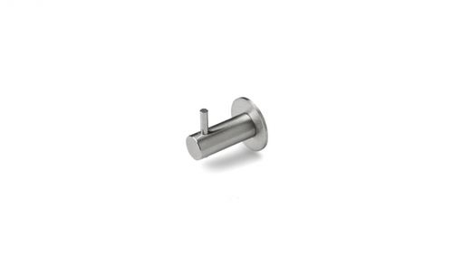 Patère contemporaine - 14560502002 - D-Line - en inox / individuelle / de salle de bain