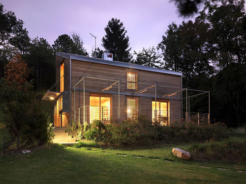 Maison écologique - MODERN - ILLE Case in legno - modulaire / contemporaine / à 2 étages