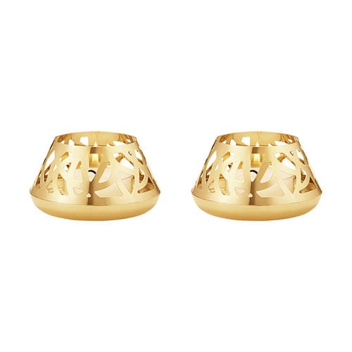 Bougeoir en acier inoxydable - 10020156 - Georg Jensen - en or
