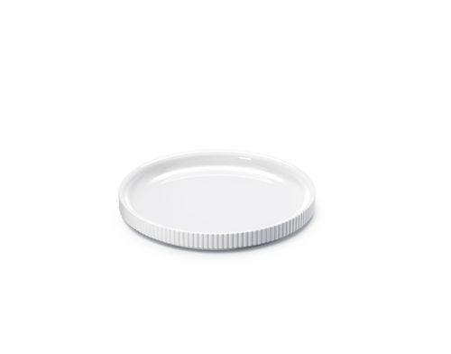 Assiette ronde - BERNADOTTE  - Georg Jensen - en porcelaine / uni / blanche
