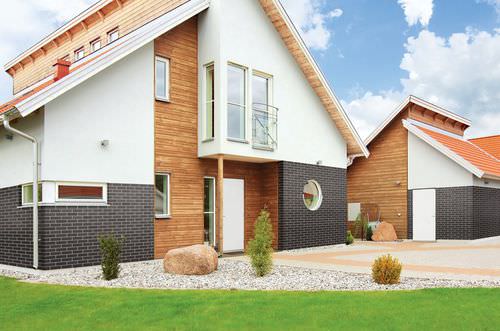 Bardage en briques - VOLCANIC BLACK - King klinker - en clinker / lisse