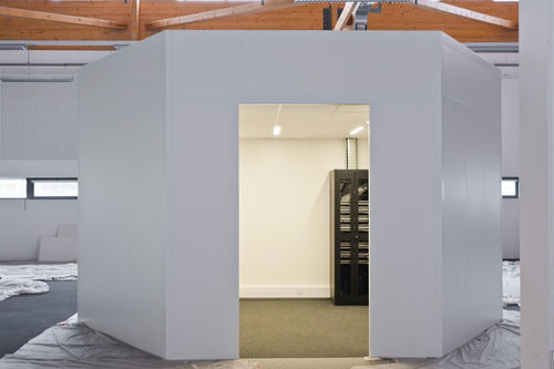 Cloison amovible - SPACING BOX - Spacing - vitrée / en aluminium / professionnelle