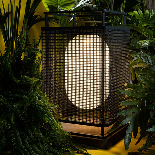 Lampe de sol - DENGLONG P - Parachina - en aluminium / en maille / en fibre de verre