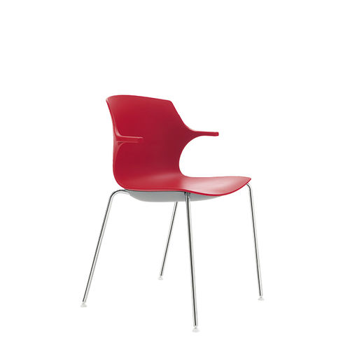 Chaise visiteur contemporaine - FRILL - Sesta - d'intérieur / en plastique / empilable