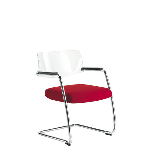 Chaise visiteur contemporaine - BIG - Sesta - d'intérieur / en polypropylène / avec revêtement amovible